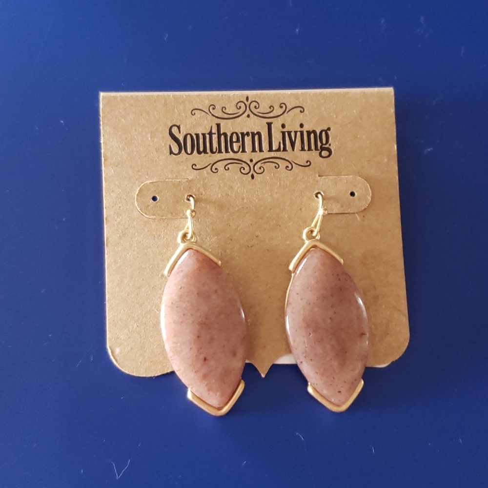 Pierced earring. Beautiful stone.